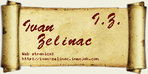 Ivan Zelinac vizit kartica